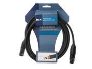 LyxPro XLR Microphone Cable 1.5 Ft xlr cable for Microphones and Devices Black