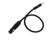 XLR Female 3.5mm Stereo Cable for Microphones Camcorders DSLR cameras 3 Ft