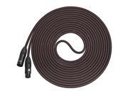 LyxPro Balanced XLR Cable 20 ft Microphone Cable Powered Speakers brown