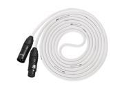 LyxPro XLR Microphone Cable 100 Ft xlr cable for Microphones and Devices White