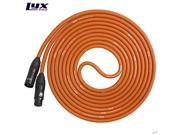 LyxPro Balanced XLR Cable 20 ft Microphone Cable Powered Speakers Orange