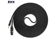 XLR Female 3.5mm Stereo Cable for Microphones Camcorders DSLR cameras 25 Ft