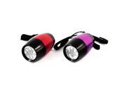 2 Pack Universal Tool 6 LED Mini Barrel Light Flashlight