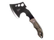 Buckshot Knives Camping Axe Hatchet Black Steel w Cord Cutter