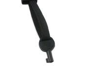 Black Zipper Hidden Handcuff Key Non Metallic