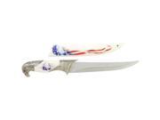 13.5 Collector Knife with American Eagle Flag Scabbard and Handle