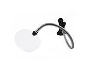 5 inch Rimless Clip on Magnifier with Bendable Neck