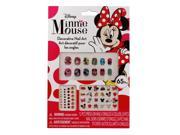 Minnie Mouse Shiny Sparkly Press On Nail Gems and Stickers Set