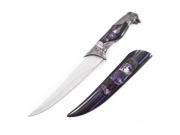 Collectible Dagger Knife Wolf Etched Design 7 Inch Blade with Sheath