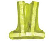 16 LED Red Illuminated Safety Work Vest 2 Inch Reflective Strips