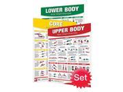 Productive Fitness Complete Body Weight Exercises Chart Poster Set
