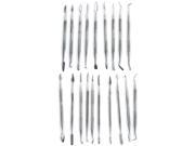 19 Piece Dual Sided Stainless Steel Wax Clay Carving Pick and Spatula Set