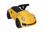 Licensed Porsche 911 Turbo Kids Ride On Push Car Yellow