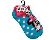 Disney Minnie Mouse Girls Ankle Socks Blue Size 6 8