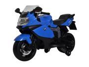 Licensed BMW Motorcycle 12V Kids Battery Powered Ride On Car Blue