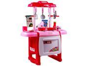 Kids Jumbo Light Up and Sound Pretend Play Full Kitchen Oven Set Pink