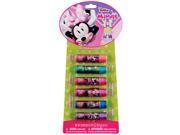 6pc Disney Minnie Mouse Lip Tube Balm Stocking Stuffer