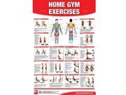 Productive Fitness Non Laminated Poster for Basic Home Gym Exercises