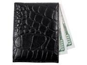 Brandon Dallas Leather Wallet Black Alligator