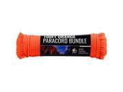ASR Outdoor Survival Paracord Rope Orange 100ft