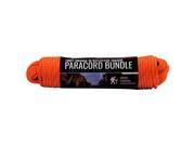 ASR Outdoor Survival Paracord Rope Orange Reflective Tracer 100ft