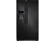 26.0 cu. ft. Side by Side Refrigerator with SpillSafe Glass Shelves Gallon Door Bins Humidity Controlled Crisper and External Ice Water Dispenser Black