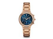 Caravelle New York Womens Rose Gold Finish Chronograph Watch