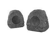 Innovative Technology Charcoal Bluetooth Outdoor Rock Speaker Pair