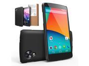 Google Nexus 5 Case Ringke SLIM [SF BLACK][All Around Protection] Full Top and Bottom Coverage Dual Coated Hard Case Eco Package