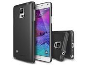 Samsung Galaxy Note 4 Case Ringke SLIM [SF BLACK][FREE HD Film All Around Protection] Premium Dual Coated Hard Case ECO Package