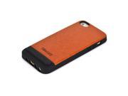 Tridea TONGKE iPhone 5 5s Italian Premium Wood Finish Back TPU Gel Case Skin Cover [BROWN] for Apple iPhone 5S 5