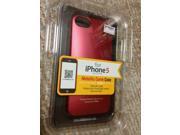 TRIDEA Apple iPhone 5 5s Premium Metallic Curve Anti Scratch Hard Case [RED]