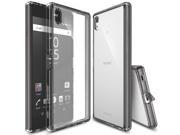 Sony Xperia Z5 Premium Case Ringke [FUSION][Smoke Black] Absorb Shock TPU Bumper Clear Hard Case