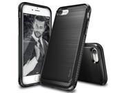 Apple iPhone 7 Case Ringke [Onyx] [Resilient Strength] Flexible Durability Durable Anti Slip TPU Defensive Case Black