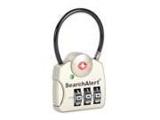 SearchAlert TSA Approved 3 Dial Combination Cable Lock With Pewter Finish 6 Pack