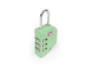 Sesamee 50005 3 Dial Resettable Combination Cable TSA Approved Travel Lock Green Pack of 36