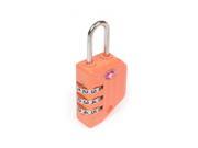 Sesamee 50007 3 Dial Resettable Combination Cable TSA Approved Travel Lock Orange Pack of 6