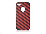 iShell Zebra Series Hard Thin Back Cover for iPhone 4 4S Red Black