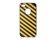iShell Zebra Series Hard Thin Back Cover for iPhone 4 4S Yellow