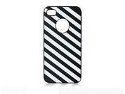 iShell Zebra Series Hard Thin Back Cover for iPhone 4 4S Black White