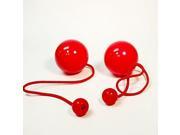 Play Pair of Contact Poi Pro with 80mm Stage Ball Red
