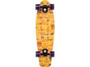 Penny Complete 22 Inch Marble Skateboard Yellow Red