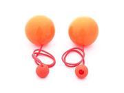 Play Pair of Contact GIGA Poi with 100mm Stage Ball Orange