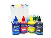 Cisinks ® Empty Continuous Ink Supply System With PIGMENT Ink Bottle Set for Epson Expression XP 200 XP 300 XP 400 Workforce WF2520 WF2530 WF2540 Printers CISS