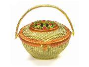 Cisinks ® Flower Basket Box Jewelry Trinket Box Swarovski Crystal L