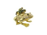 Cisinks ® Diamond Frogs Swarovski Crystal Jewelry Trinket Box