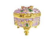 Cisinks ® Light Purple Box Swarovski Crystal Jewelry Trinket Box