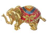Cisinks ® Golden elephant Swarovski Crystal Jewelry Trinket Box IV JF8006