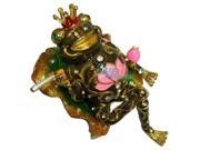 Cisinks ® Frog Decorative Bejeweled Crystal diamond Jewelry Trinket Box JF2476