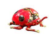 Cisinks ® Love Ladybug Bejeweled diamond Jewelry Trinket Box JF2047 3 2